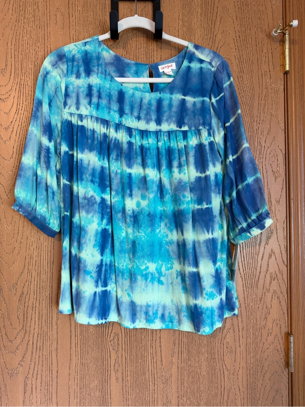 Cat & Jack Blue Tie-Dye Girls' Top